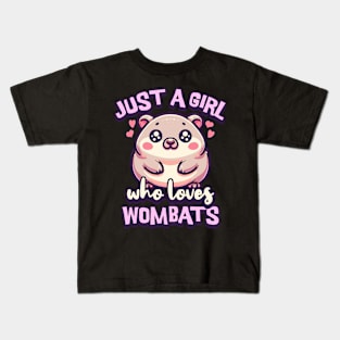 Just A Girl Who Loves Wombats Kids T-Shirt